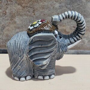 Artesania Rinconada Elephant Clay Figurine
